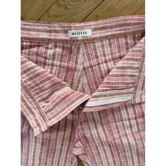 Masscob pink cotton stripe pants, size 38, EUC - Picture 5 of 10